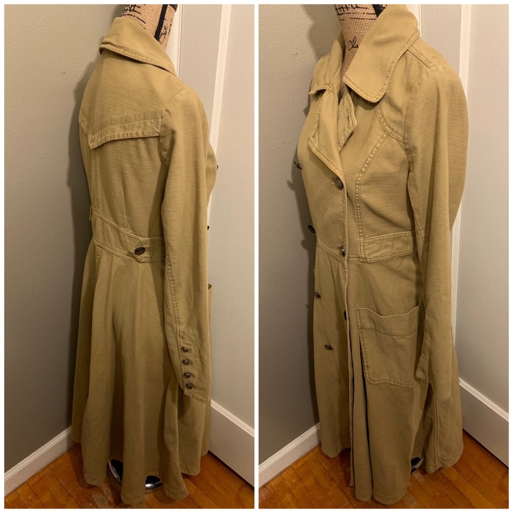 Free People Full Swing Double-Breasted Trench Coat - Picture 7 of 8